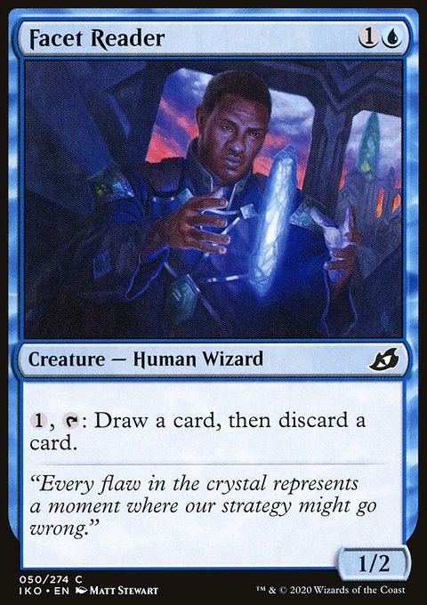 Facet Reader, Ikoria: Lair of Behemoths #50, Magic: The Gathering card