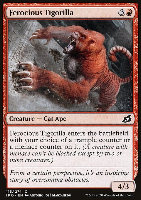 Ferocious Tigorilla, Ikoria: Lair of Behemoths #115, Magic: The Gathering card