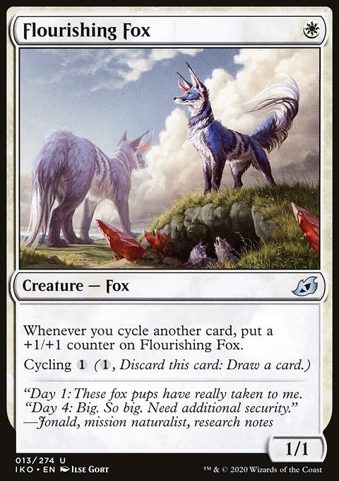 Flourishing Fox, Ikoria: Lair of Behemoths #13, Magic: The Gathering card