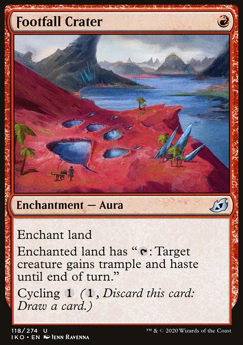 Footfall Crater, Ikoria: Lair of Behemoths #118, Magic: The Gathering card