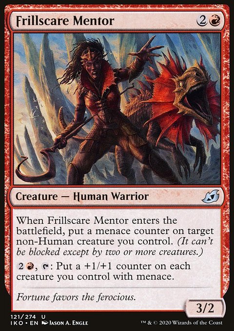 Frillscare Mentor, Ikoria: Lair of Behemoths #121, Magic: The Gathering card