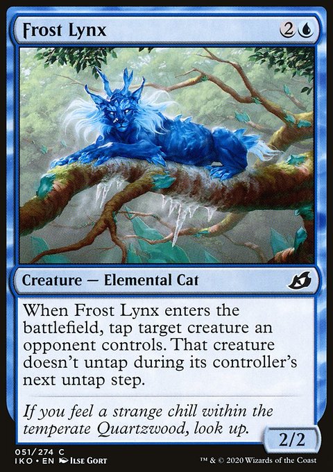 Frost Lynx, Ikoria: Lair of Behemoths #51, Magic: The Gathering card
