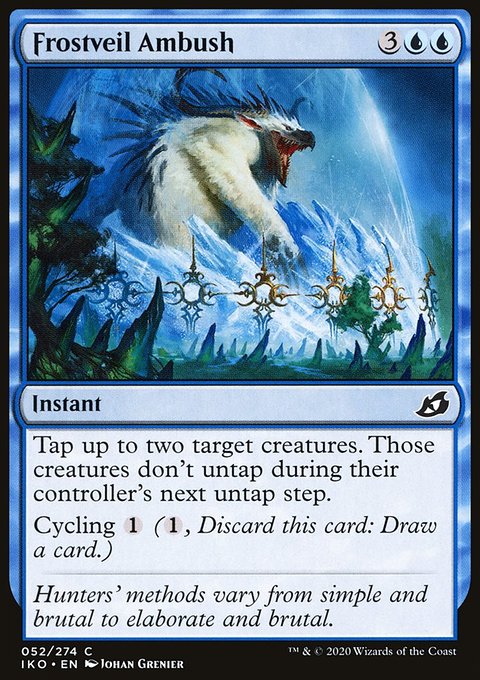 Frostveil Ambush, Ikoria: Lair of Behemoths #52, Magic: The Gathering card