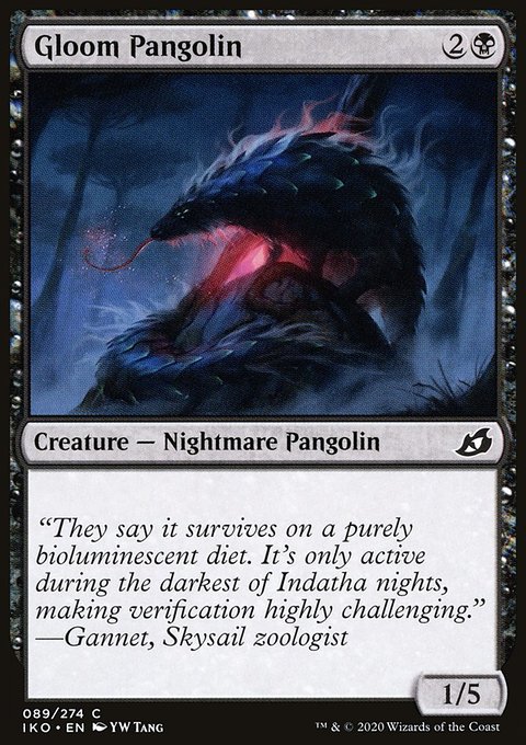 Gloom Pangolin, Ikoria: Lair of Behemoths #89, Magic: The Gathering card