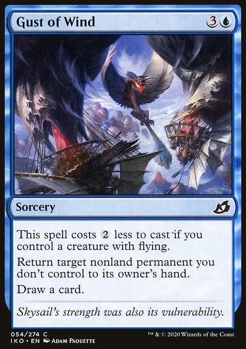 Gust of Wind, Ikoria: Lair of Behemoths #54, Magic: The Gathering card