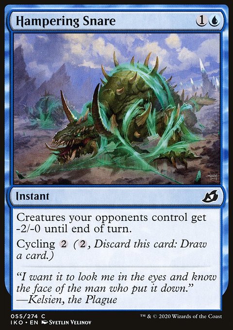 Hampering Snare, Ikoria: Lair of Behemoths #55, Magic: The Gathering card