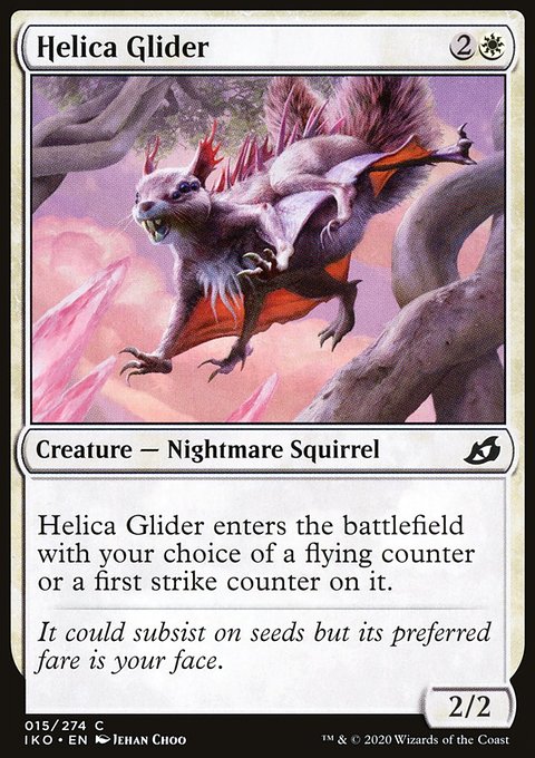 Helica Glider, Ikoria: Lair of Behemoths #15, Magic: The Gathering card