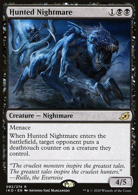Hunted Nightmare, Ikoria: Lair of Behemoths #92, Magic: The Gathering card