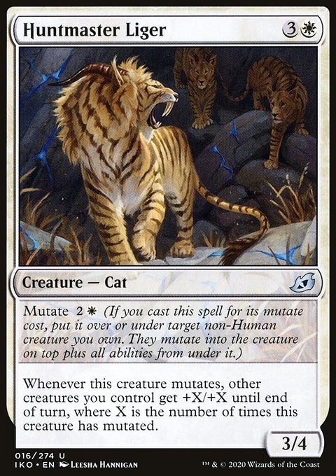 Huntmaster Liger, Ikoria: Lair of Behemoths #16, Magic: The Gathering card