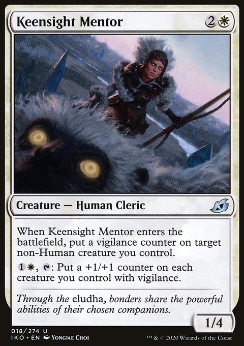 Keensight Mentor, Ikoria: Lair of Behemoths #18, Magic: The Gathering card