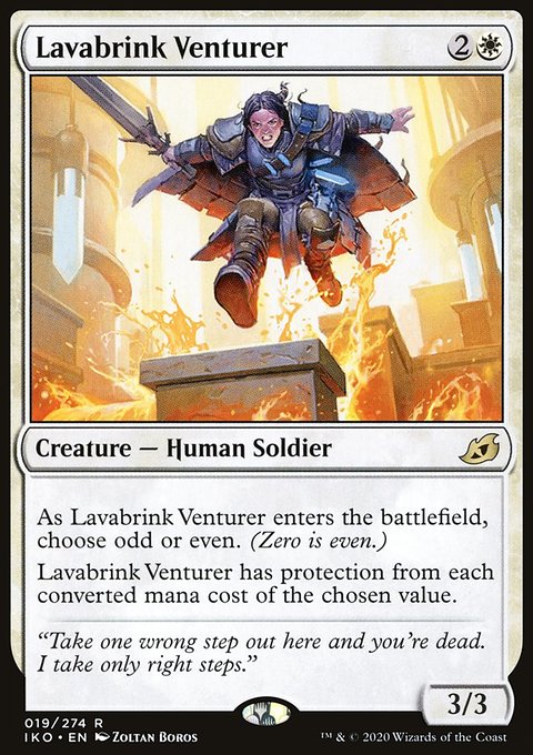 Lavabrink Venturer, Ikoria: Lair of Behemoths #19, Magic: The Gathering card