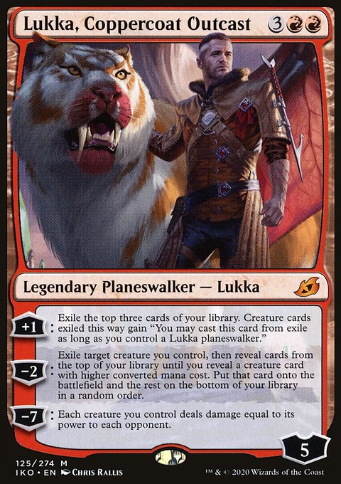 Lukka, Coppercoat Outcast, Ikoria: Lair of Behemoths #125, Magic: The Gathering card