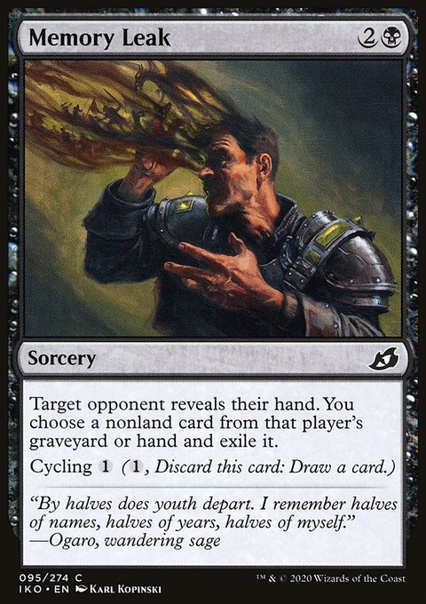 Memory Leak, Ikoria: Lair of Behemoths #95, Magic: The Gathering card