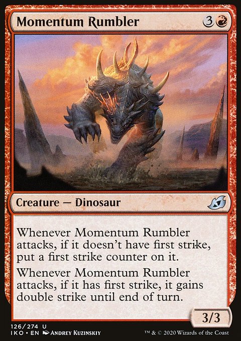 Momentum Rumbler, Ikoria: Lair of Behemoths #126, Magic: The Gathering card