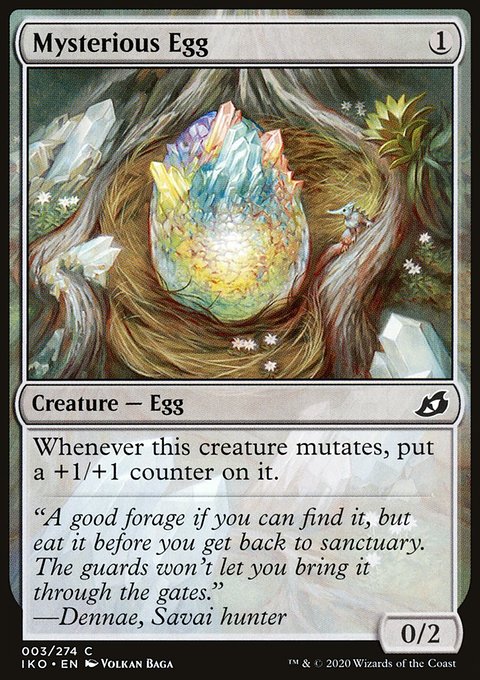Mysterious Egg, Ikoria: Lair of Behemoths #3, Magic: The Gathering card