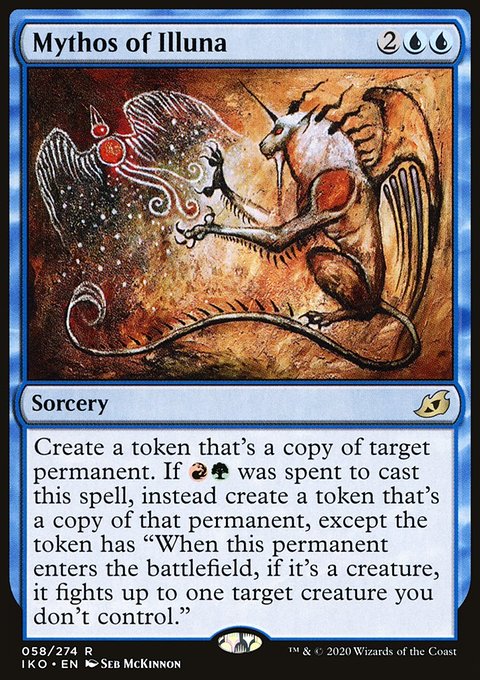 Mythos of Illuna, Ikoria: Lair of Behemoths #58, Magic: The Gathering card