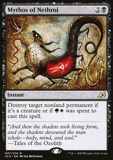 Mythos of Nethroi, Ikoria: Lair of Behemoths #97, Magic: The Gathering card
