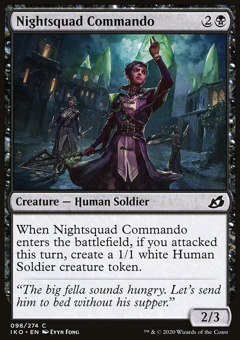 Nightsquad Commando, Ikoria: Lair of Behemoths #98, Magic: The Gathering card