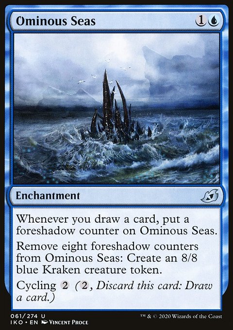 Ominous Seas, Ikoria: Lair of Behemoths #61, Magic: The Gathering card
