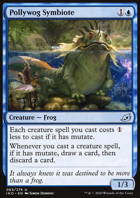 Pollywog Symbiote, Ikoria: Lair of Behemoths #63, Magic: The Gathering card