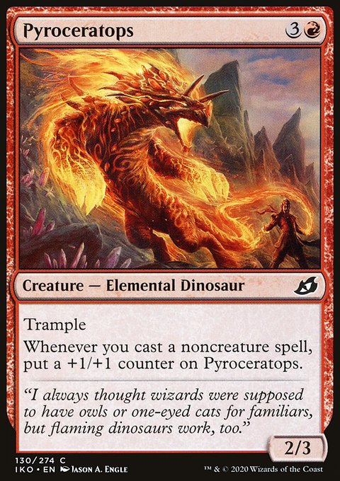 Pyroceratops, Ikoria: Lair of Behemoths #130, Magic: The Gathering card