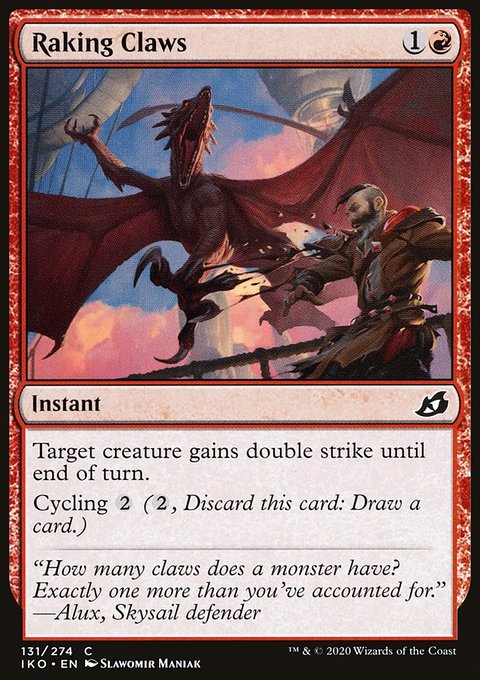 Raking Claws, Ikoria: Lair of Behemoths #131, Magic: The Gathering card