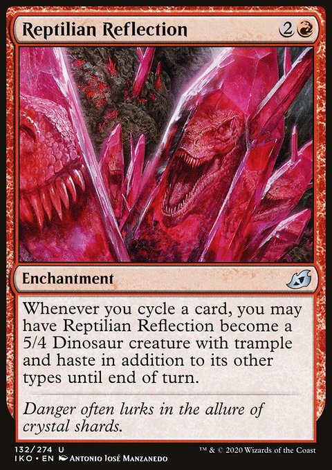 Reptilian Reflection, Ikoria: Lair of Behemoths #132, Magic: The Gathering card