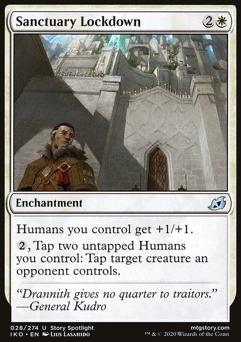 Sanctuary Lockdown, Ikoria: Lair of Behemoths #28, Magic: The Gathering card
