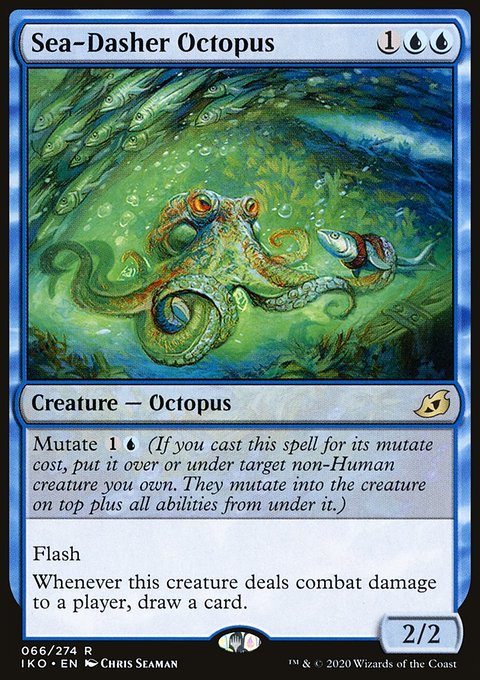 Sea-Dasher Octopus, Ikoria: Lair of Behemoths #66, Magic: The Gathering card
