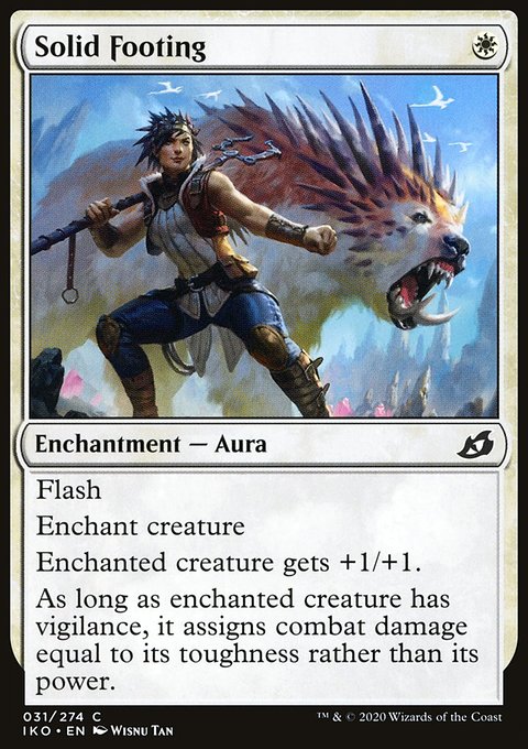 Solid Footing, Ikoria: Lair of Behemoths #31, Magic: The Gathering card