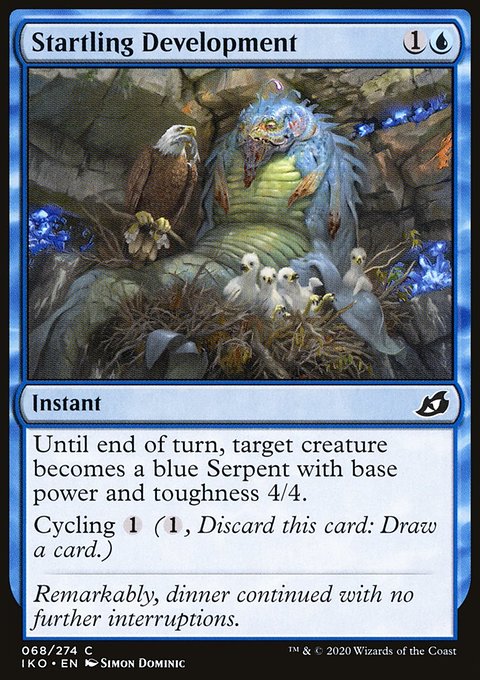 Startling Development, Ikoria: Lair of Behemoths #68, Magic: The Gathering card