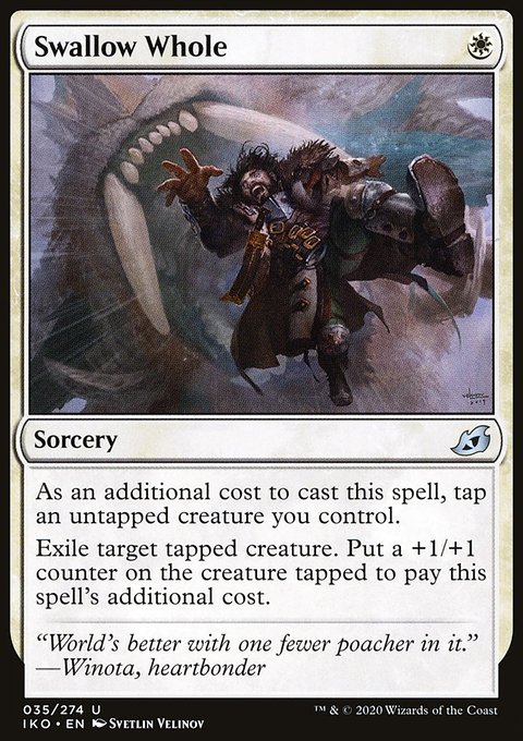 Swallow Whole, Ikoria: Lair of Behemoths #35, Magic: The Gathering card