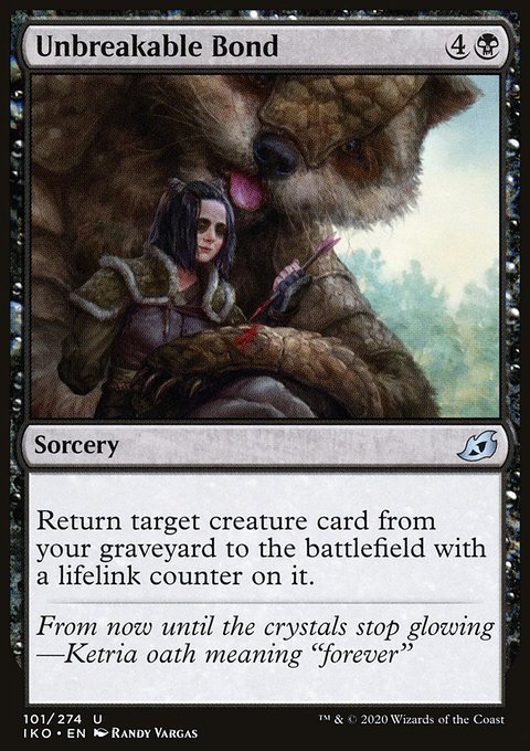 Unbreakable Bond, Ikoria: Lair of Behemoths #101, Magic: The Gathering card