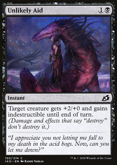 Unlikely Aid, Ikoria: Lair of Behemoths #103, Magic: The Gathering card