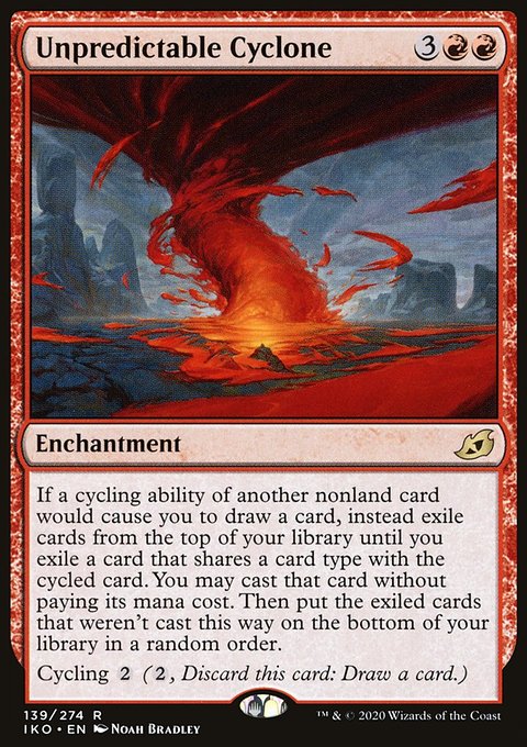Unpredictable Cyclone, Ikoria: Lair of Behemoths #139, Magic: The Gathering card