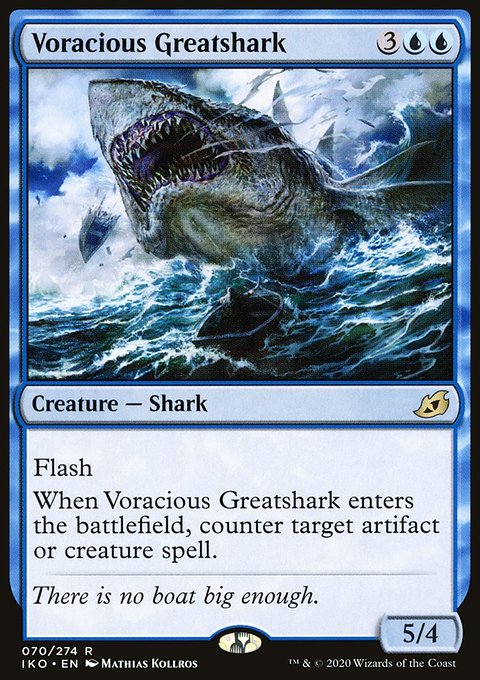 Voracious Greatshark, Ikoria: Lair of Behemoths #70, Magic: The Gathering card