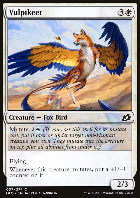 Vulpikeet, Ikoria: Lair of Behemoths #37, Magic: The Gathering card
