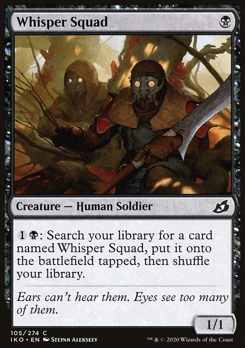 Whisper Squad, Ikoria: Lair of Behemoths #105, Magic: The Gathering card