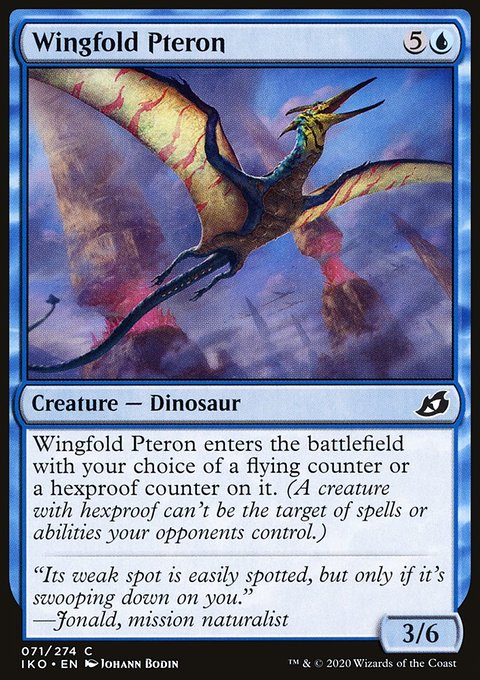 Wingfold Pteron, Ikoria: Lair of Behemoths #71, Magic: The Gathering card