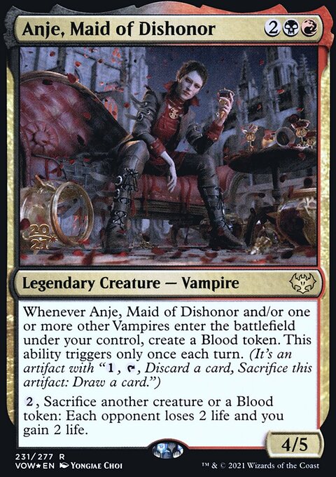 Anje, Maid of Dishonor, Innistrad: Crimson Vow Promos #231s, Magic: The Gathering card