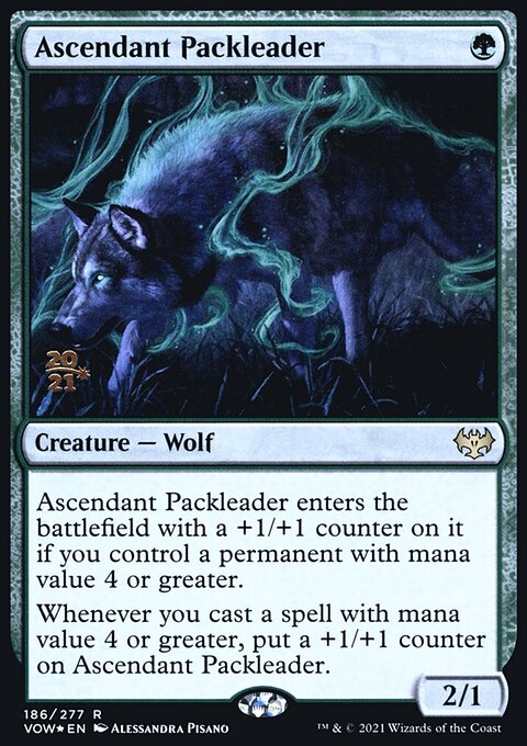 Ascendant Packleader, Innistrad: Crimson Vow Promos #186s, Magic: The Gathering card