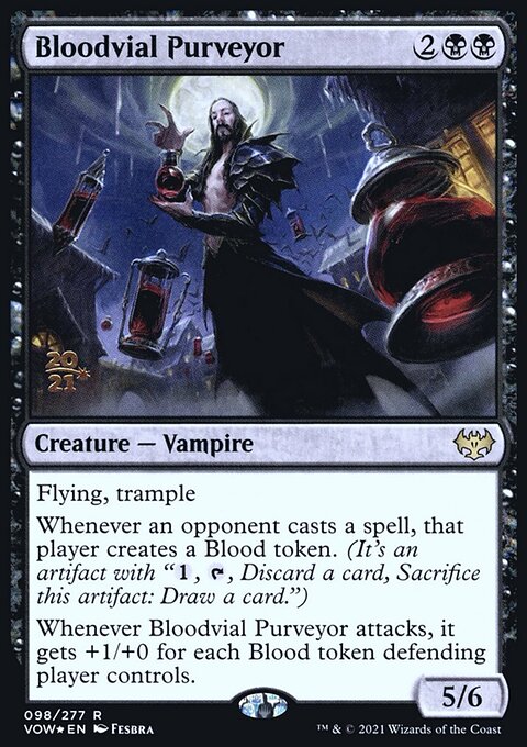 Bloodvial Purveyor, Innistrad: Crimson Vow Promos #98s, Magic: The Gathering card