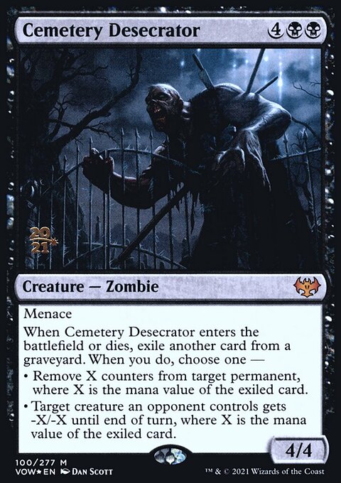 Cemetery Desecrator, Innistrad: Crimson Vow Promos #100s, Magic: The Gathering card