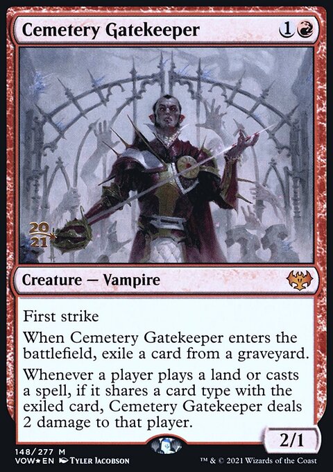 Cemetery Gatekeeper, Innistrad: Crimson Vow Promos #148s, Magic: The Gathering card