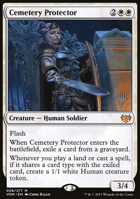Cemetery Protector, Innistrad: Crimson Vow Promos #6p, Magic: The Gathering card