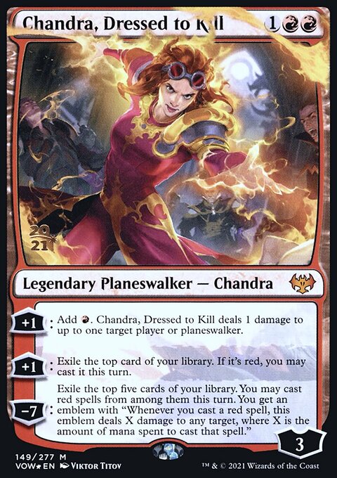 Chandra, Dressed to Kill, Innistrad: Crimson Vow Promos #149s, Magic: The Gathering card