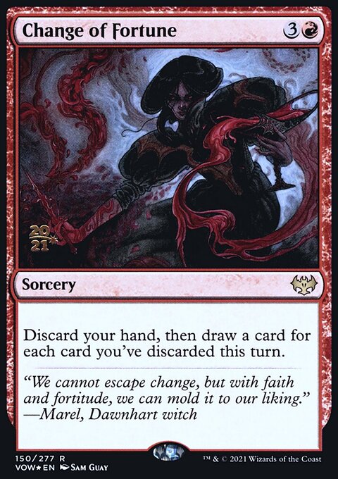 Change of Fortune, Innistrad: Crimson Vow Promos #150s, Magic: The Gathering card