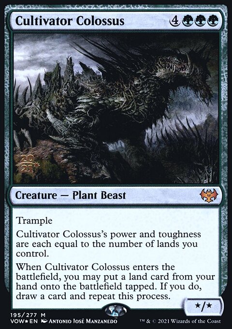 Cultivator Colossus, Innistrad: Crimson Vow Promos #195s, Magic: The Gathering card