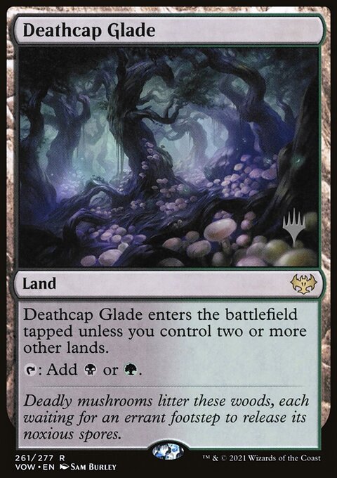Deathcap Glade, Innistrad: Crimson Vow Promos #261p, Magic: The Gathering card