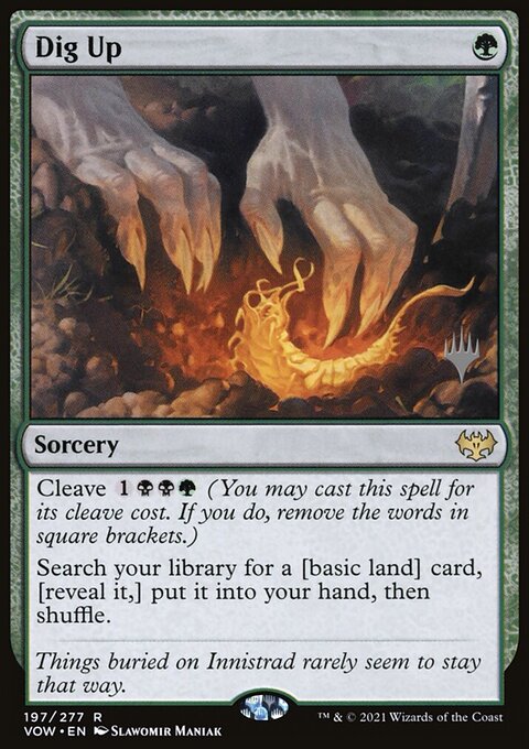 Dig Up, Innistrad: Crimson Vow Promos #197p, Magic: The Gathering card